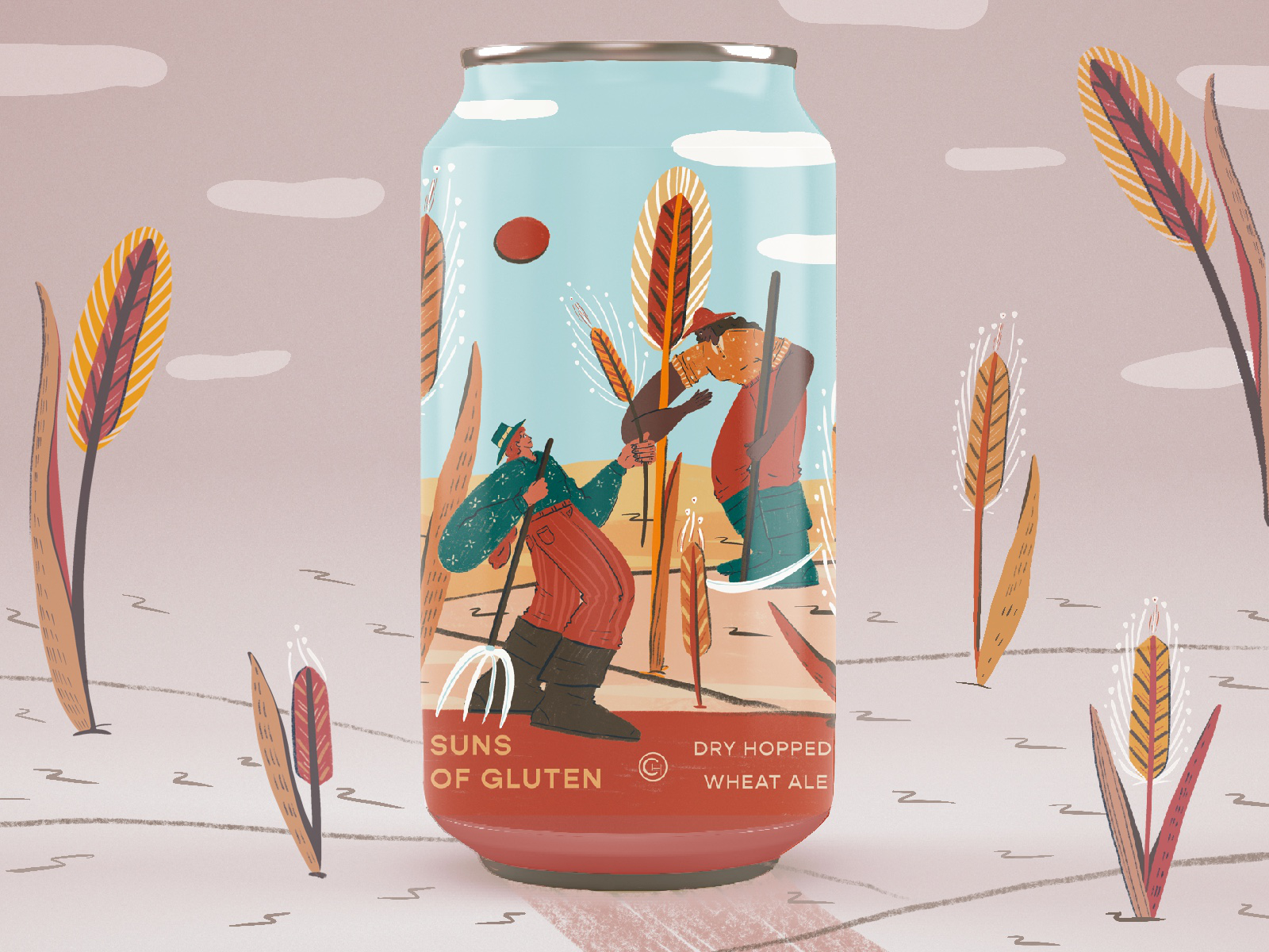 Beer Label Illustration